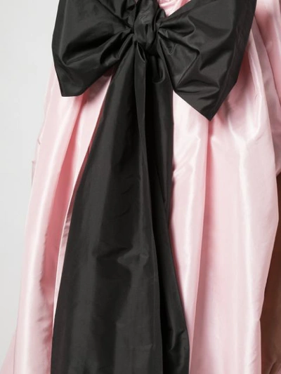 Shop Adam Lippes Drapierter Mantel Mit Schleife - Rosa In Pink