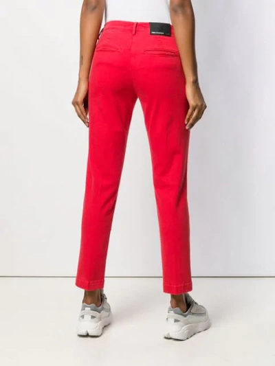 Shop Karl Lagerfeld Slim Fit Jeans In Red