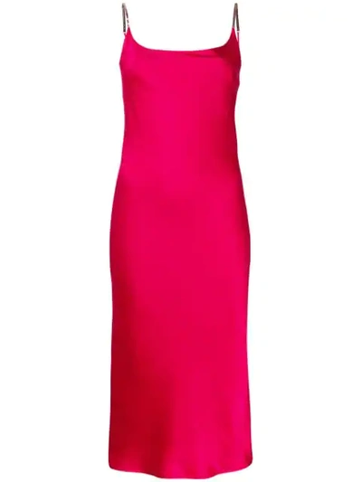 Shop Galvan Christiane Slip Dress In Pink