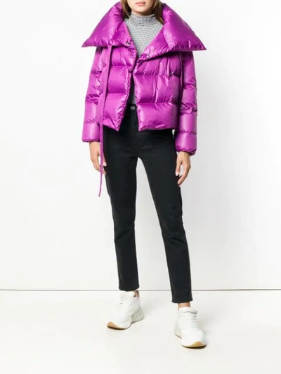 Shop Bacon Padded Cropped Jacket In Pink