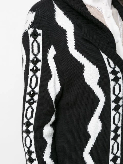 Shop Andrea Bogosian Knit Cardi In Black