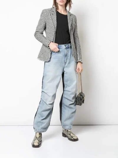 Shop Alexander Wang Contrast Boyfriend Jeans - Blue