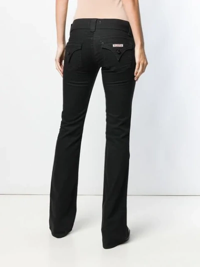 Shop Hudson Low Rise Flared Jeans In Black