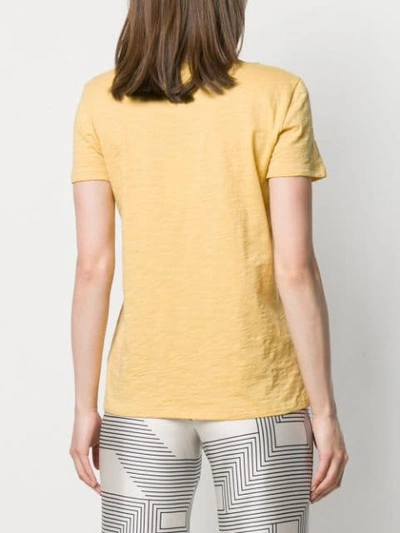 Shop Theory Scoopneck T-shirt In Yellow