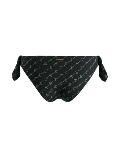 STELLA MCCARTNEY MONOGRAM BIKINI BOTTOMS - 黑色