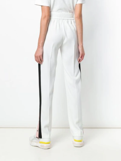 Shop Pinko Side Stripe Track Pants In White