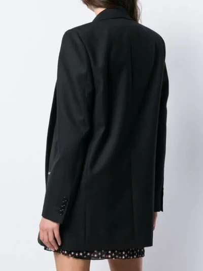 Shop Saint Laurent Masculine Cut Blazer-coar In 1000 Black
