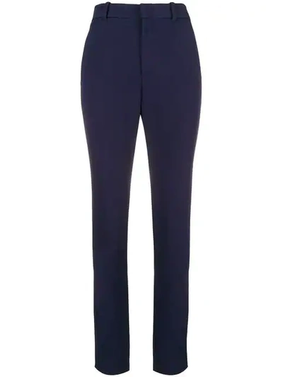 Shop Gucci Fitted Tailored Trousers In Red