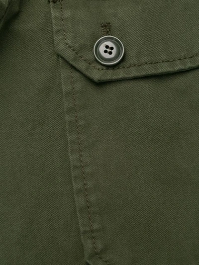 Shop Aspesi Flap Pocket Shirt Jacket In Green