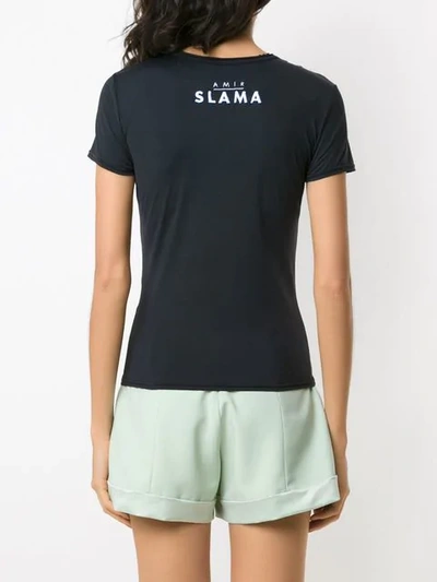 Shop Amir Slama Slim Fit T-shirt In Black