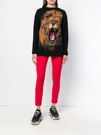 Shop Stella Mccartney Lion Sweatshirt In Black