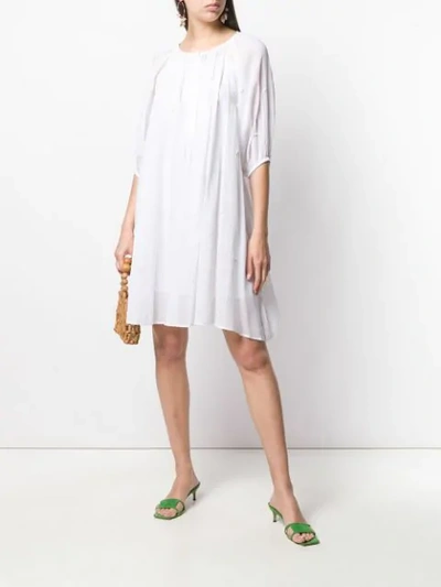 Shop Mes Demoiselles 'begonia' Kleid - Weiss In White
