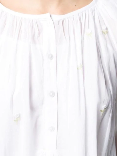 Shop Mes Demoiselles 'begonia' Kleid - Weiss In White