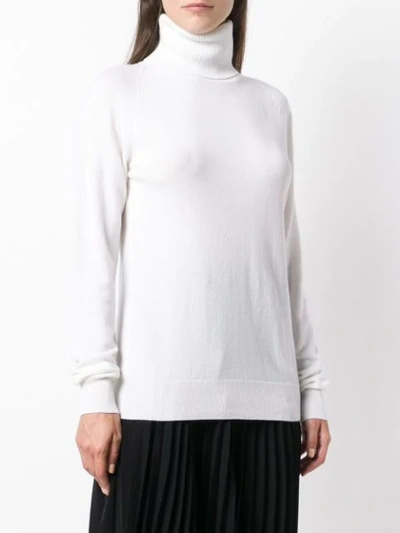 Shop Givenchy Turtleneck Sweater - White