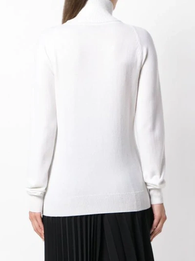 Shop Givenchy Turtleneck Sweater - White