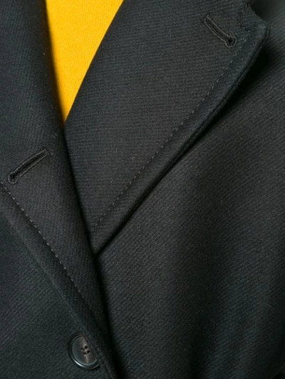 Shop Rochas Belted Midi Coat In Black