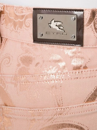 Shop Etro Jeans Mit Blumen-print In 650 - Pink