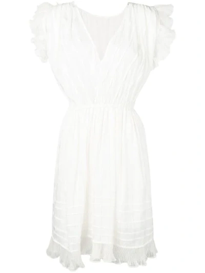 Shop Isabel Marant Ruffle Detail Dress In White