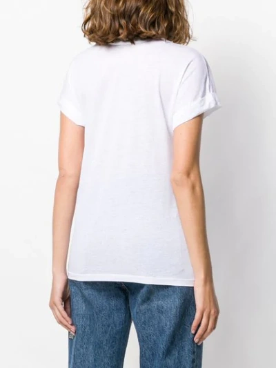 CLOSED 纯色U形领T恤 - 白色