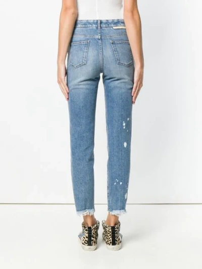 Shop Stella Mccartney Bleached Detail Jeans In Blue