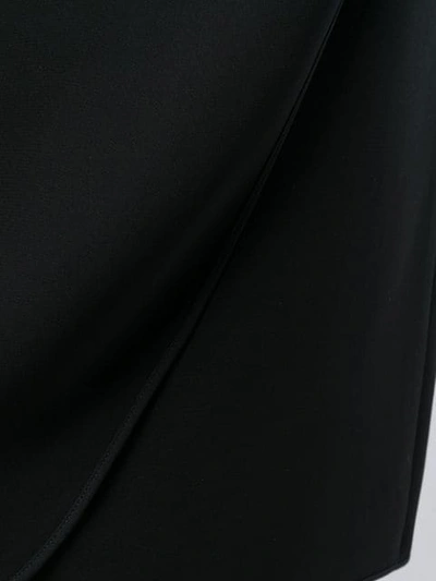 Shop Valentino Petal Hem Skirt In Black