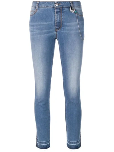 Shop Ermanno Scervino Cropped Jeans In Blue