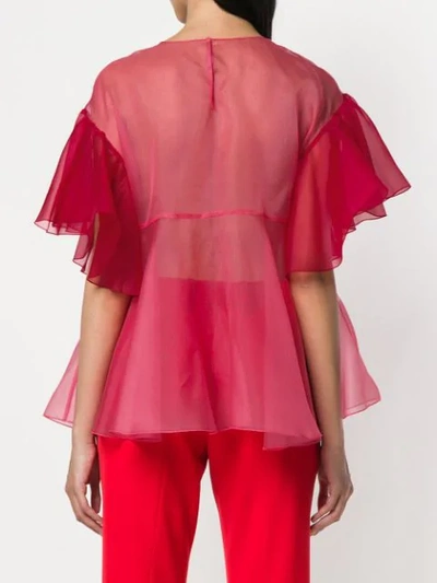 Shop Dolce & Gabbana Multiple Bow Blouse In Pink