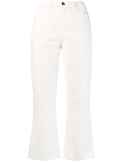 Shop Pinko Micky Cropped Jeans In White