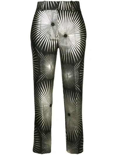 HAIDER ACKERMANN PATTERNED TROUSERS - 黑色