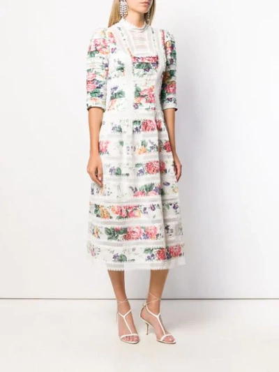 ZIMMERMANN ALLIA PINTUCK LONG DRESS - 白色