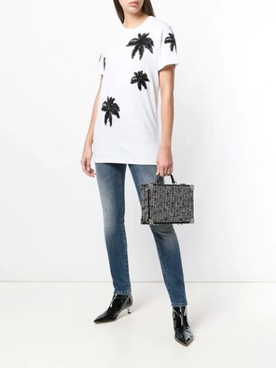 Shop Philipp Plein Palm Tree T-shirt In White