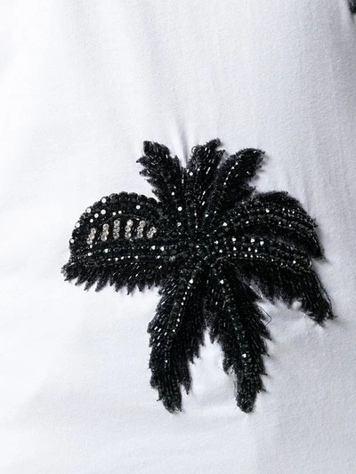 Shop Philipp Plein Palm Tree T-shirt In White