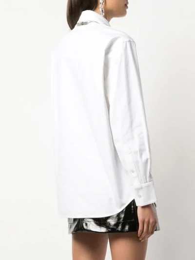 Shop Alexander Wang Zip Detail Shirt In White