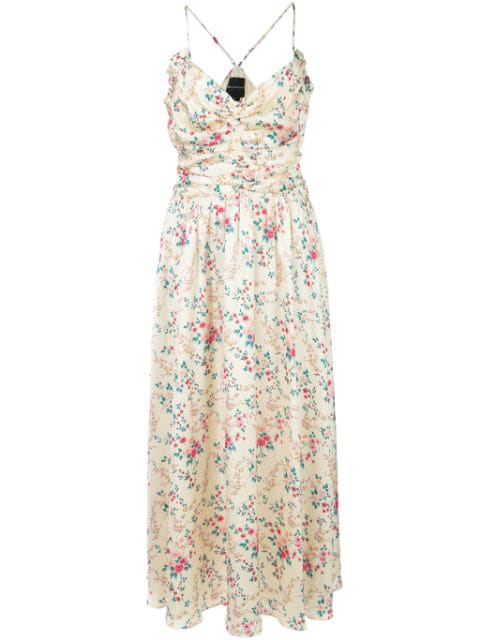 jill jill stuart yellow floral gown