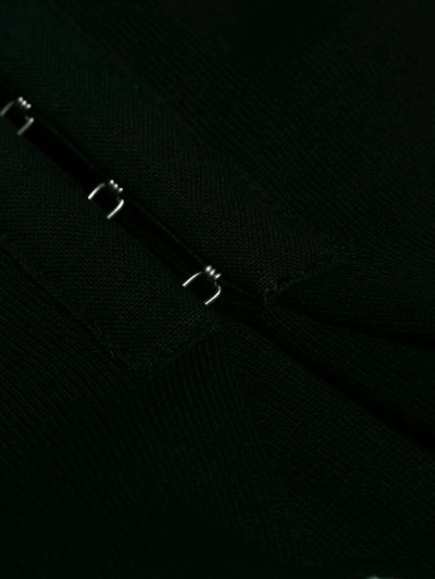 Shop Mcq By Alexander Mcqueen Repeat Logo Corset Waist T In Black
