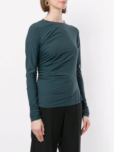 Shop Irene Ruched T In Green