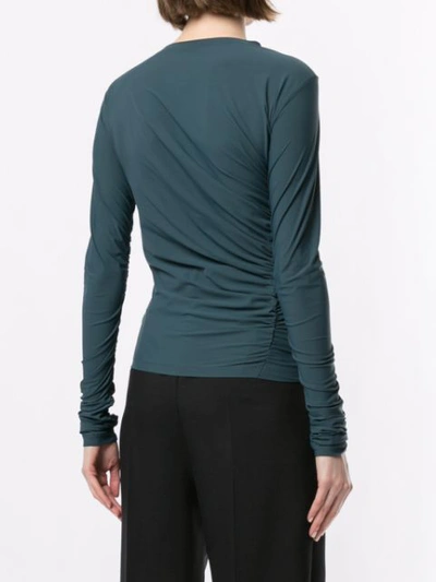 Shop Irene Ruched T In Green