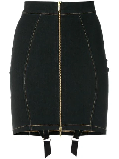 Shop Murmur Denim Candy Skirt In Black