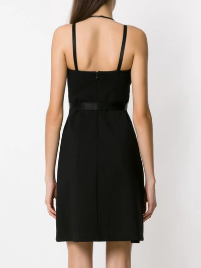 Shop Tufi Duek Halterneck Dress In Black