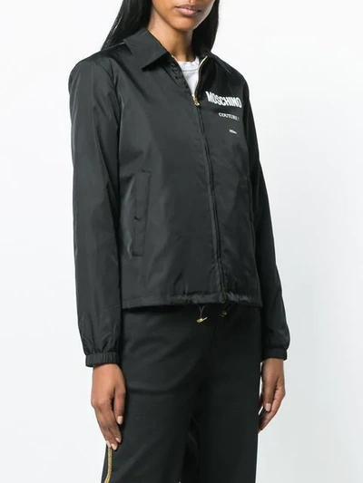 Shop Moschino Couture! Zipped Jacket In Black