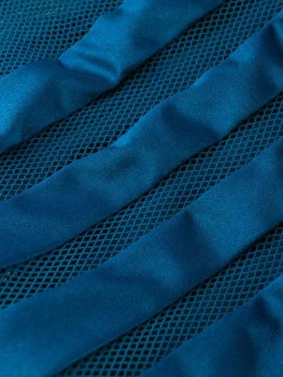Shop Zimmermann Mesh Panels Swimsuit In Blue