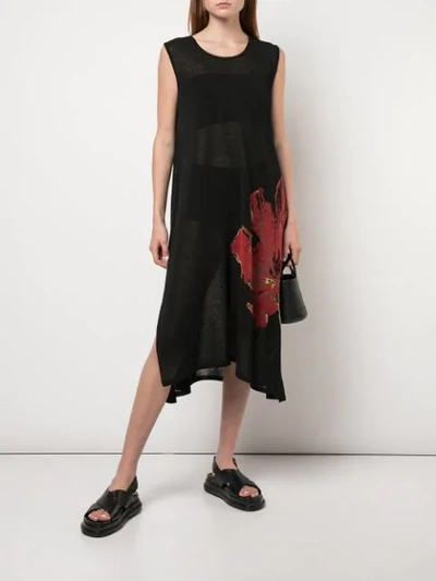 Shop Yohji Yamamoto Ärmelloses Kleid - Schwarz In Black