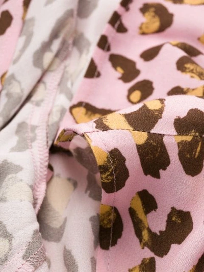 Shop Andamane Dot Pattern Wrap Dress - Pink