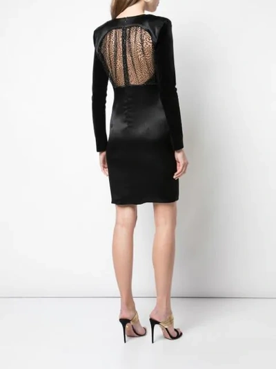 Shop Haney Stam Fitted Dress In Black