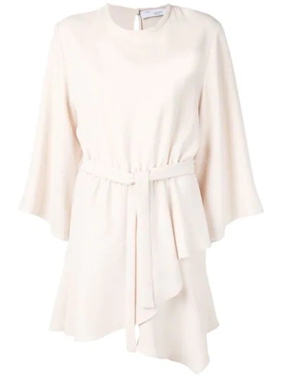 Shop Iro Layer Mini Dress In Neutrals