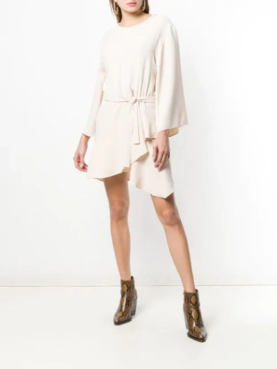 Shop Iro Layer Mini Dress In Neutrals