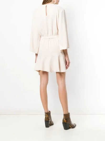 Shop Iro Layer Mini Dress In Neutrals
