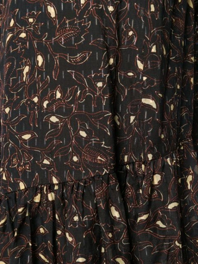Shop Ulla Johnson Printed Midi Skirt In Black