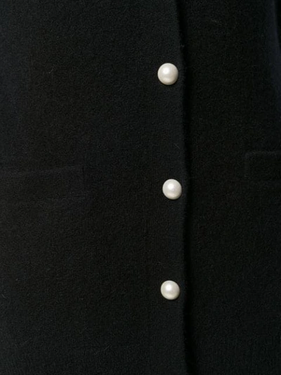 3.1 PHILLIP LIM ARTIFICIAL PEARL BUTTONS CARDIGAN - 黑色