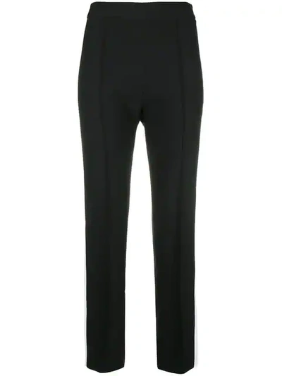 side-stripe fitted trousers